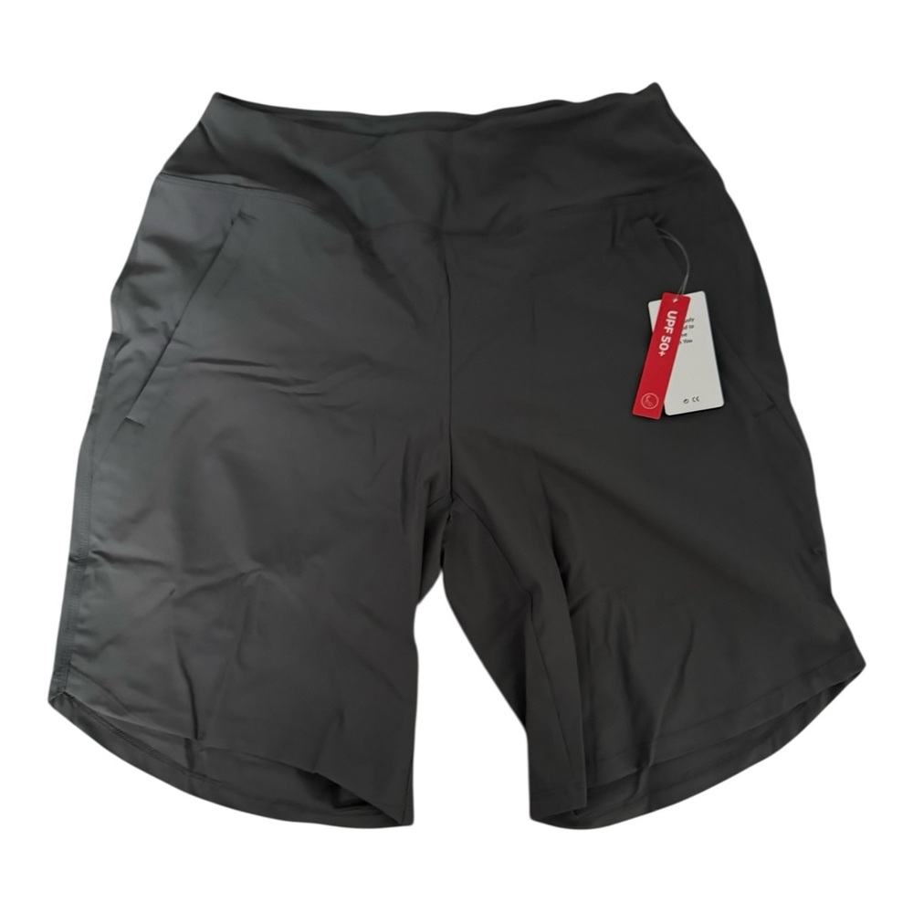 Baleaf Women’s High Waist Swim Shorts with Pockets Dark Grey‎ Size M